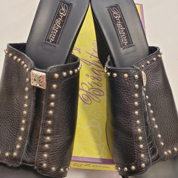 Brighton black open back shoes - Picture 4 of 7